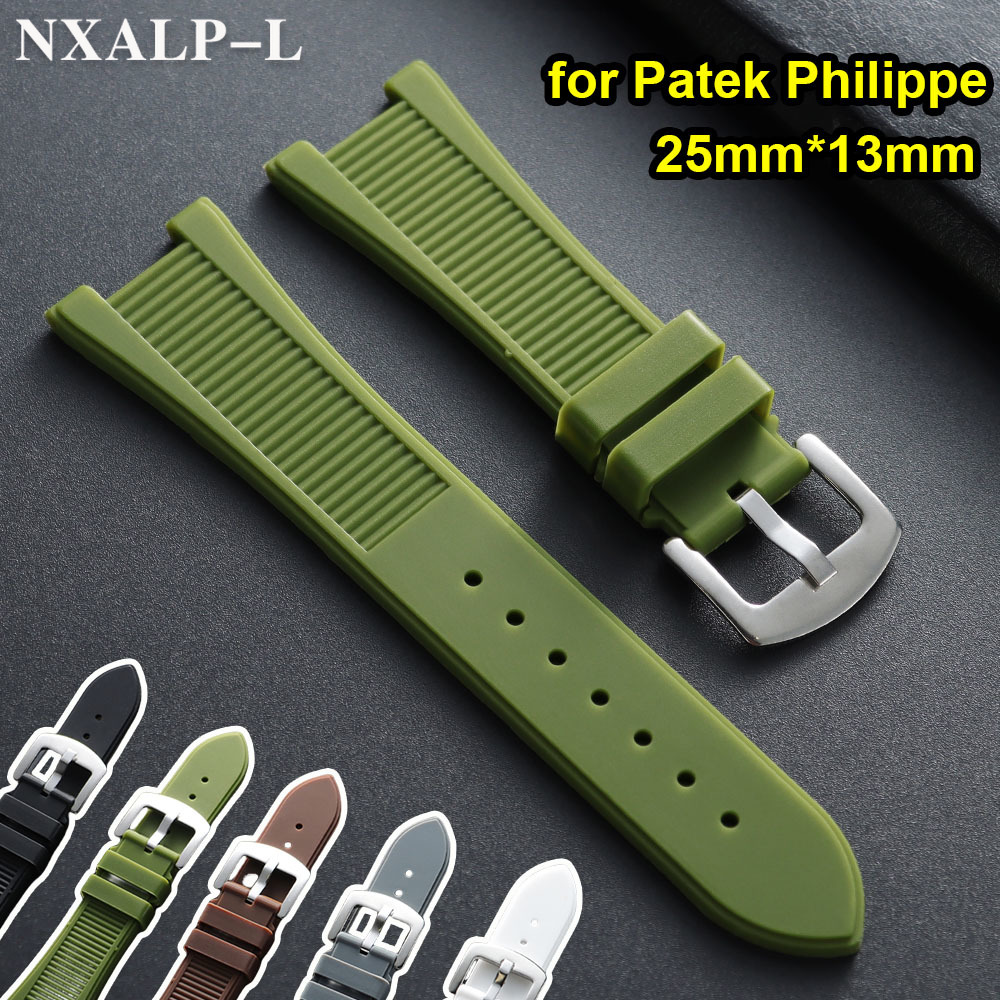 Patek Philippe Watch Aquanaut - Silicone Watch Strap 25mm*13mm for Patek