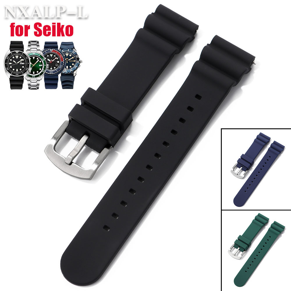 20mm 22mm Silicone Watch Band  - đánh giá và giá Seiko Watch 5 Sports