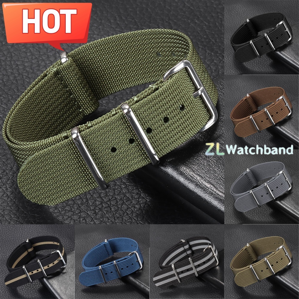 New Ribbed Nylon Watchband 18m - đánh giá và giá Nato Strap Nylon