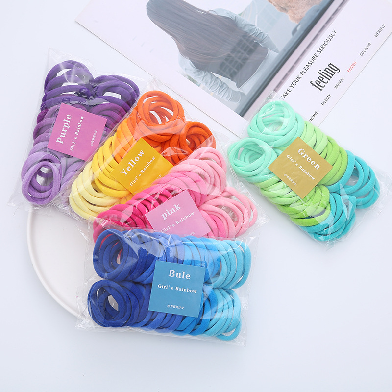 50PCS/Set Women Girls Basic Ha - đánh giá và giá Silicone Band Women