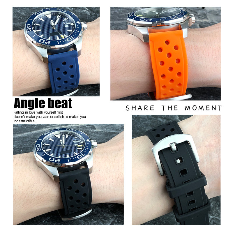22mm 21mm 20mm Silicone Watch  - đánh giá và giá Seiko Watch 5 Sports