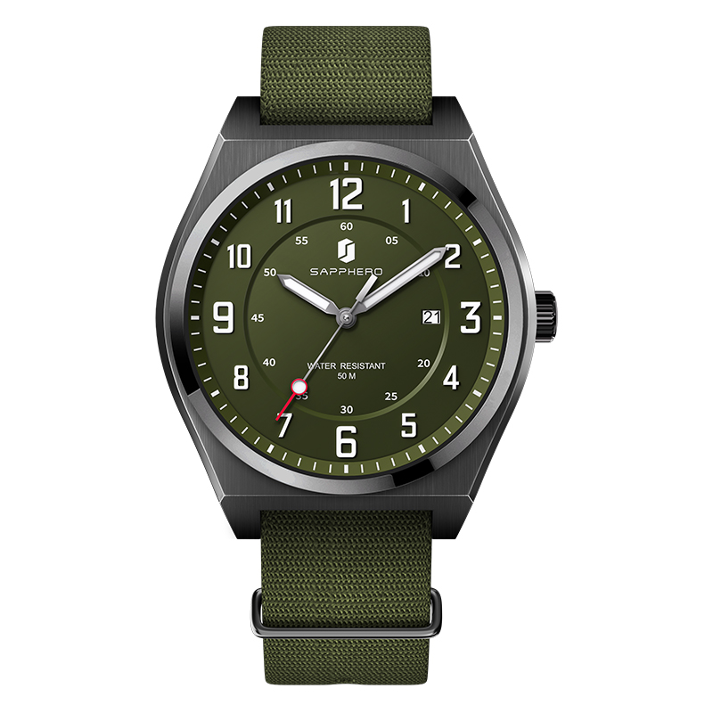 SAPPHERO Men's Sports Quartz W - đánh giá và giá Tropic Strap Vintage